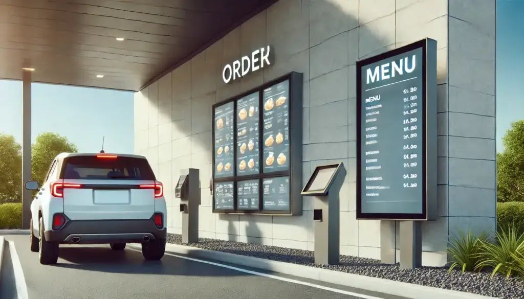 drive thru digital signage