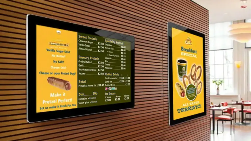 digital menu boards